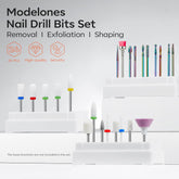 24Pcs Drill Nail Kit Set, 3/32” Ceramic Diamond Electric Drill Nail File Bits, Good Electric Nail Drill Bit Kit